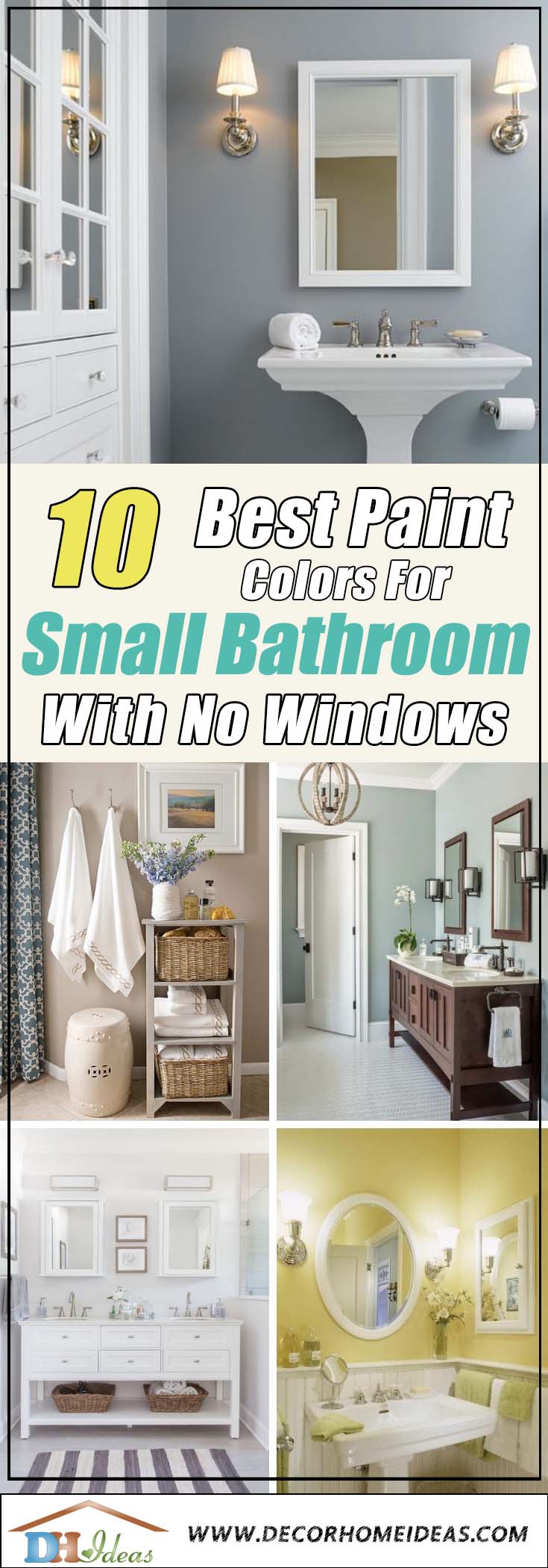 Featured image of post The Best 7 Best Paint Color For Small Bathroom With No Natural Light
