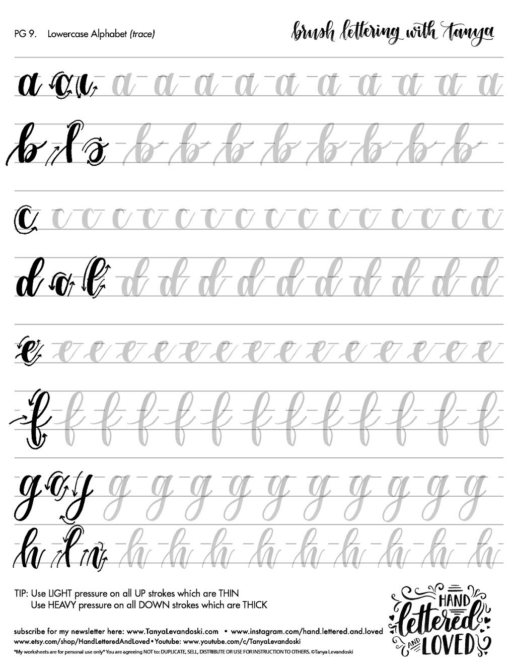 Featured image of post The Best 13 Brush Lettering Alphabet Printable