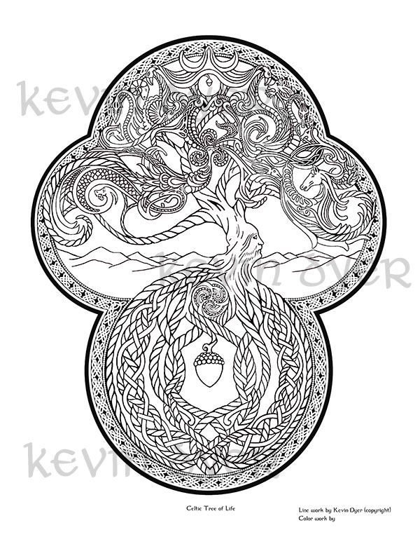 pics Celtic Tree Of Life Coloring Pages For Adults tree of life coloring pages coloring home