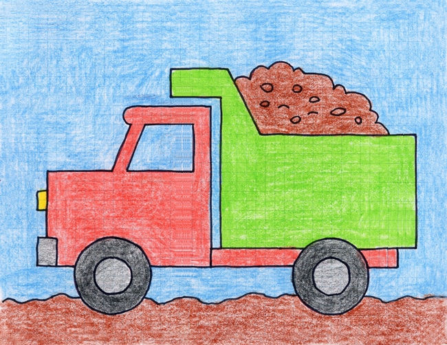 Featured image of post View 14 Dump Truck Drawing Easy