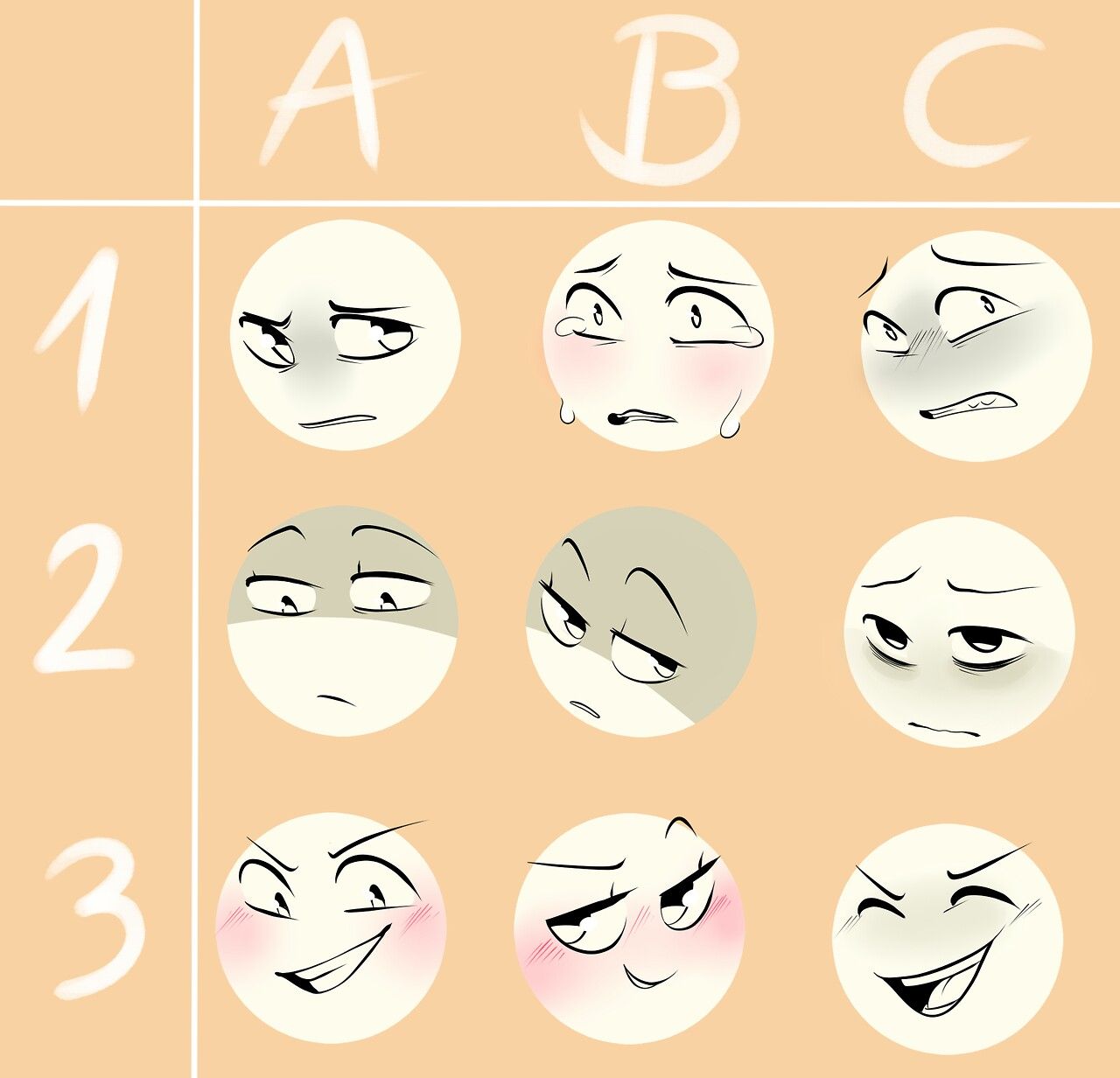 Featured image of post The Best 9 Face Reference Drawing Chart