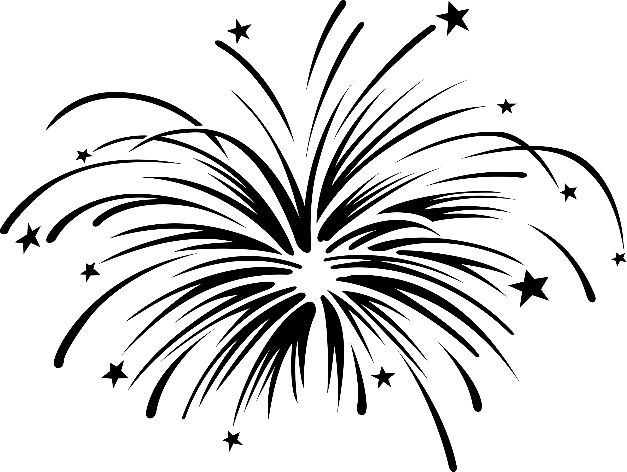 Featured image of post View 6 Fireworks Clipart Black And White Png