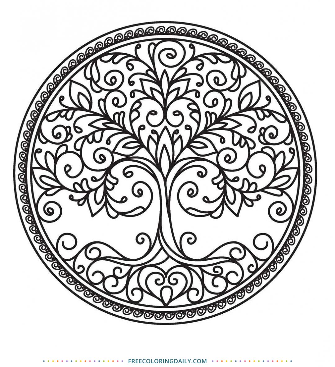 pic Free Printable Tree Of Life Coloring Pages For Adults getdrawings com