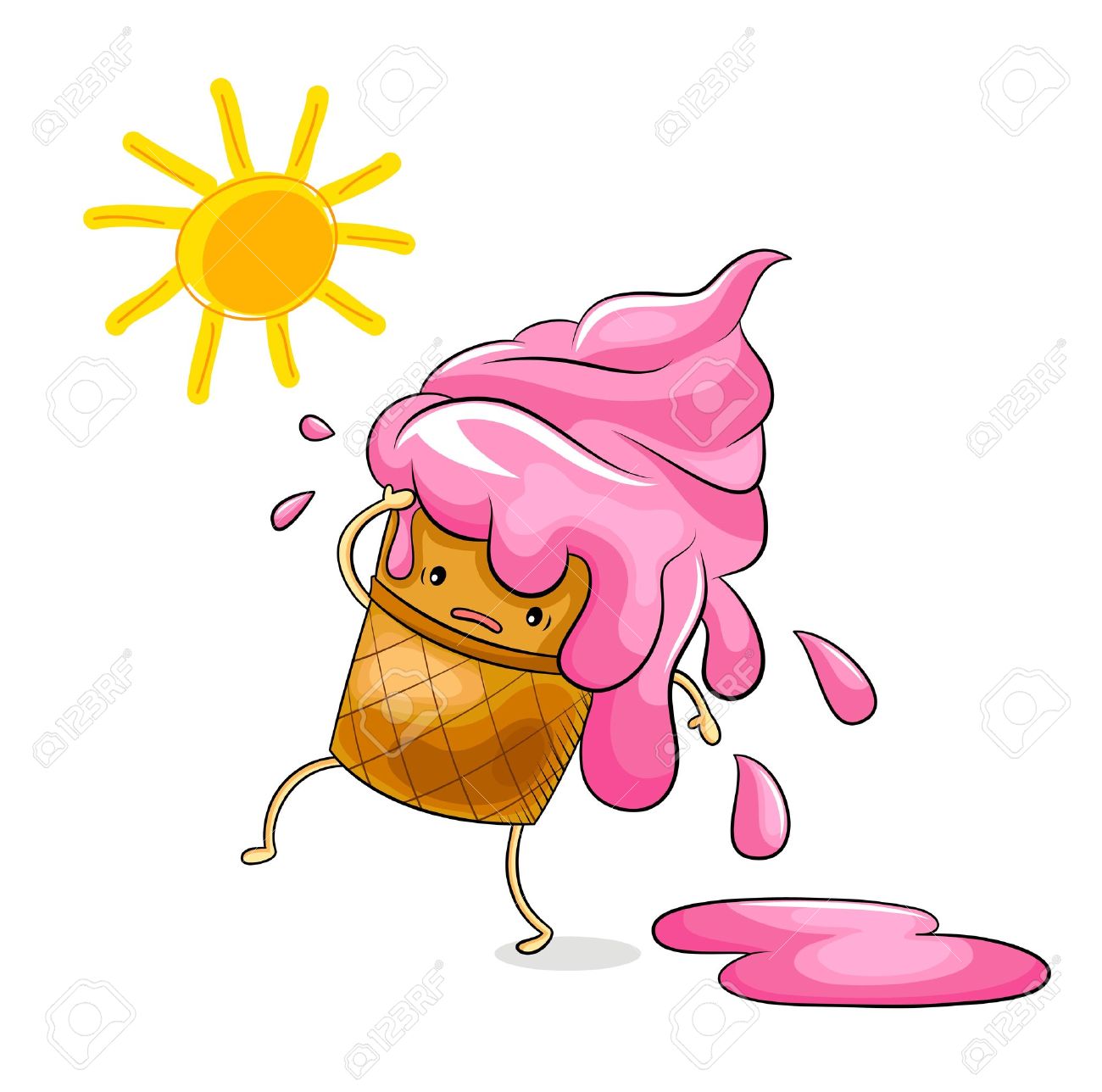 Featured image of post The Best 8 Ice Cream Melting In Sun Clipart