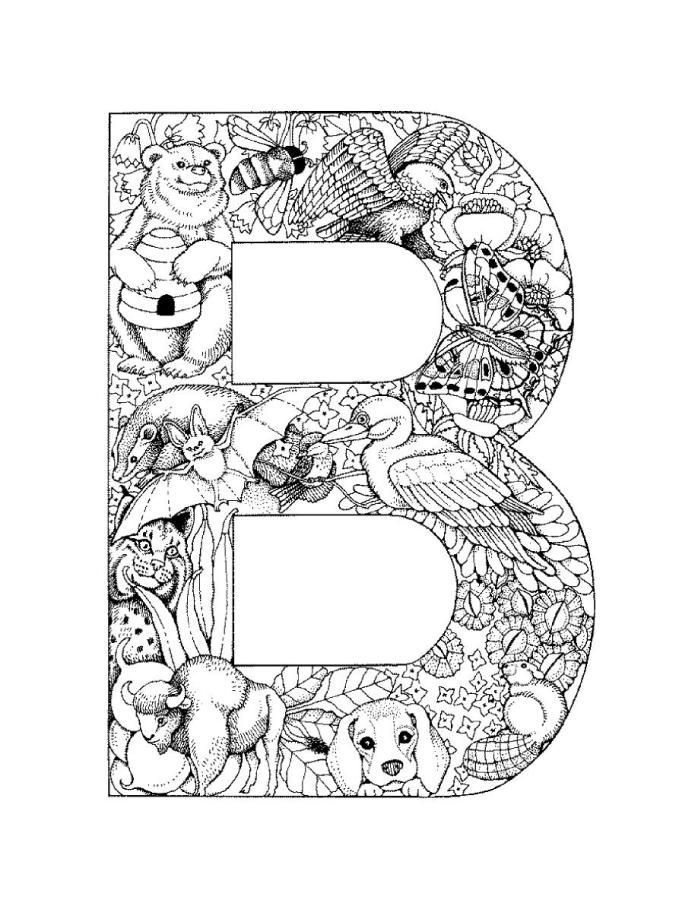images Letter Free Printable Alphabet Coloring Pages For Adults getdrawings com