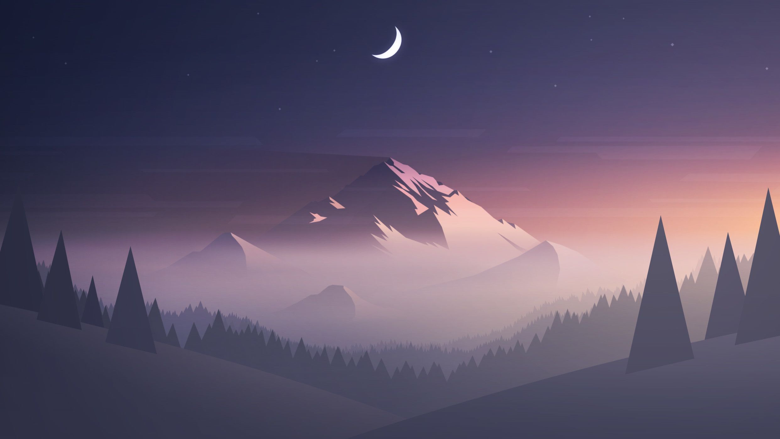 Featured image of post The Best 11 Minimalist Mountains Wallpapers