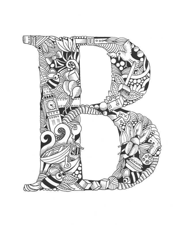 Featured image of post View 11 Printable Letter B Coloring Pages For Adults