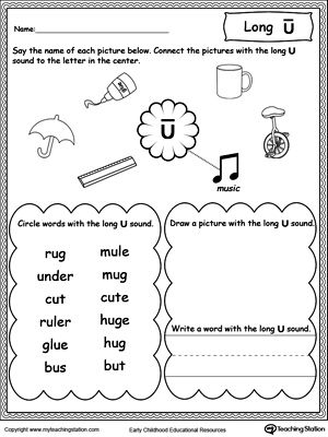 Featured image of post The Best 11 Worksheet Long Vowel U Words